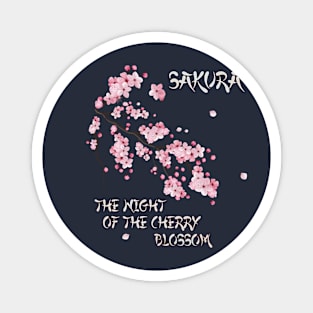 Sakura - The night of the cherry blossom Magnet